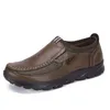 Ninety Hommes Chaussures Casual Cuir Style Britannique Noir Blanc Marron Vert Jaune Rouge Mode Extérieur Confortable Respirant Taille 36-47 GAI