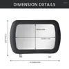 Andra interi￶rstillbeh￶r Bil Vanity Mirror Rostfritt st￥l Portable Sun Visor HD Universal Stylingother