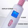 Nxy vibratorer 8 velocidades vibradores grandes poderosos para as mulheres varinha mgica corpo massageador brinquedo do sexo a mulher clitris 0406