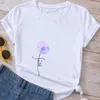 Dames dessin animé léopard femmes T-shirt fleur impression vêtements à manches courtes mode vêtements graphique T-shirt été T-shirt femmes femme haut