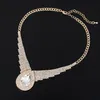 Pendant Necklaces Fashion Personality Sexy Selling Dinner Super Large Drop Sparkling Full Rhinestone Crystal Necklace For Women Female #N005