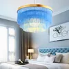 Hanglampen creatieve zijden draadlichten mode ijzer hanglamp led verlichtingsarmaturen Noordse lamp woonkamer luminaire suspendupendant