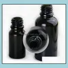Butelki pakowania Office Business Industrial 10 ml czarnego szklanego olejku eterycznego pipeta z żurek Odczynnik Odczynnik Rolka Pers Roll na 33