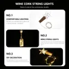 Strängar ledde 2st Cork Lights Starry Bottle Fairy Mini String Lightsled