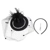 Pillbox Hats 20s 50s Fascinateurs vintage pour les femmes avec un p￪nereau de mariage en p￪ne ￠ file