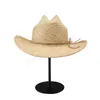 Handmade Summer Western Cowboy Hat For Women Men Natural Straw Sun Hat Outdoor Beach Cowgirl Jazz Hats