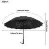 غولف غولف المظلات البالغة بونجي باراسول طويلة مستقيم مقبض المظلة حماية الشمس مقاومة للرياح مشمسة ممطر المظلة BH6829 WLY