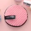 Återanvändbar handduk mjuk makeup remover kuddar mikrofiber smink ta bort torka bomull ananas rund kosmetisk puff lata ansiktsrengöringsverktyg