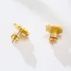 Stud Four-Leaf Clover Accessories Ear Studs rostfritt stål icke-blekande koreansk stil Creative Ladies Simple and Fresh Earring Moni22