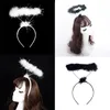 Bandanas Feather Opaska na głowę Ladied y Halo Angel Soft Fancy Fancy Dress Party Wygodne opaski do włosów Cosplay Hair Accessories5588048