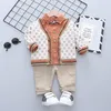 Spring Autumn Baby Toddler Boy Gets Sweter Cardigan de lã+camisa+calça 3pc Fashion Kids Sport Sport Rouping Clothing 1-4 anos 220507