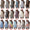 Mode dames t-shirt zomer tops korte ruches mouw o-neck t shirt luipaard bloemen bedrukte t-shirts casual t-shirts top kleding s-2xl aangenaam cool