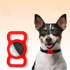 Strap Band Case for Airtag Dog Collar Tag Silicone täcker Anti-Lost Case Protective Pets GPS Tracking Locator SXAUG07