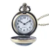 Orologi tascabili estensione tema estensione in ottone quarzo orologio da donna per uomini bambini ragazzo ragazzo con oggetto regalo a catena