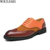 Herrkläderklänningskor Office Designer Läder Oxford Fashion Plus Size For Zapatos Vestir Los Hombres220513