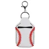 Portable Hand Sanitizer Cover Keychain Fotboll Basket Baseball Ball Läder Keychain Bag Pendant BBB14973