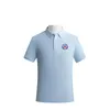 Chile National Men's Men's Polos High-end koszulka z bawełniana koszulka z podwójnym koralikiem Solidny kolor swobodny fan T-shirt