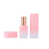 Empty Packing Bottle 12.1mm DIY Top Grade Lipstick Tube Jet Plating Very Creative Gradient Green Blue Pink Portable Refillable Cosmetic Packaging Container