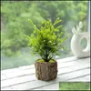 Artificial Plants Style With Tub Potted Creative Home Interior Bedroom Office El Party Holiday Decorations Drop Delivery 2021 Decorative Flo