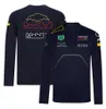 2023 F1 T-shirt Formel 1 Racing Jersey Spring Autumn Men's Quick Dry Car Logo T-shirts Team Uniform Workwear Long Sleeve T Shirt