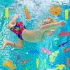 Enfant jeu de plongée jouets ensemble piscine lancer jouet plongée anneaux de natation cercle sous-marin enfants été cadeau plage accessoires 220715