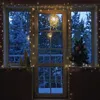Сторона украшения светодиодные наружные солнечные светильники 10 м 1001 фея лампа для праздника Рождественский дом сад 8