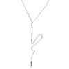 Kettingen 925 Sterling Silver Hoge Kwaliteit Naam Bar Lariat Lange keten Vrouwen ketting 925Chains