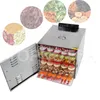 Commercial Food Fruit Drying Machine 10 Layer Professional Dehydrator Stainless Steel Vegetable Fruit Dry Air Dryer