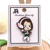 Japanska anime emaljstift midoriya izuku min hjälte brosch kläder lapel badge tecknad stift gåva för fans vän hel4884581