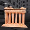 Customized Inflatable Temple Stone Structure 6m Simulated Air Blow Up Ancient Egyptian Architecture Replica For Outdoor Event