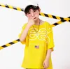 Bühnenkleidung Gelbe Mädchen Jungen Hip Hop Tanzkleidung für Kinder Jazz Ballsaal Tanzkostüme T-Shirt Tops Jogger Hosen Modenschau KleidungSt