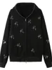 Autumn Punk Zipup Jacket Y2k Star Sweatshirt Korean Casual Vintage Long Sleeve Top Gothic Grunge Hooded Outerwear 220811