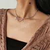 Boho CZ Star Wison Naszyjnik Trendy Sieć Łańcuch Tassel Choker Naszyjniki dla kobiet -kołnierzyka dla kobiet biżuteria