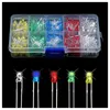 Watch Bands 3mm LED 500 Pcs Red Green Yellow Blue White Light Emitting Diodes Hele22