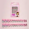 24PcsSet Cartoon Style Kids Fake Nails Detachable Full Cover Press Stick On Nails Decor Children Gift1662898