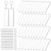 120個長方形アクリルキーチェーンブランク透明なアクリルキーチェーンブランク