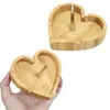 Ashtrays Heart Shape Wooden Ashtray Smoking Accessories Smoke Ash Holder Tobacco Portable