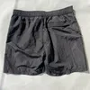 Metal Nylon Dyed Shorts Outdoor Casual Men Pants Beach Swim Shorts Black Grey