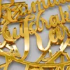 Party -Dekoration Eid Mubarak Golden Acrylmondstern Ornamente Ramadan 2022 Dekorationen für häusliche muslimische Deco Aid Mubarakparty