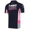 Новая гоночная команда BWT Polo рубашка Lapel T Рубашки F1 Racingsuit с коротким рукавом мужчина