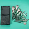 Make-up-Pinsel, 14 Stück, Foundation, Puder, Rouge, Lidschatten, Concealer, Lippe, Augen-Make-up-Pinsel mit Tasche, Kosmetik-Schönheitswerkzeug 220607