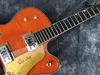 China OEM Winkel Hollow Elektrische Gitaar Big Jazz Vibrato Systeem Twee soorten stijl metalen hardware