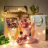 1M/2M/3M Koppartråd Batteriets Garland LED -sträng Bröllopsdekoration för heminredningar Fairy Party Decor String Light 10st D5.0