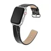 Marbled Leather Watch Band Strap For Apple Watch 41mm 40mm 38mm 44mm 42mm 45mm Fashion Wristband Belt Iwatch Series 7 6 5 4 3 Se Watchband Smart Accessories