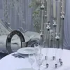decoration Use for LED candles 90cm Wedding Centerpiece Candelabra Clear Candle Holder Acrylic Candlesticks for Weddings Event Party imake313
