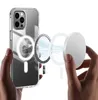 Pour iPhone 14 Pro Max Pare-chocs Magsafe étui iphone 13 12 11 XR XS 6 7 8 Plus Transparent Acrylique Transparent Recharge Sans Fil Retour Cas