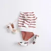 Ensembles de vêtements bébé filles garçons ensemble pulls en tricot shorts vêtements de laine tricotés costume évider né enfant en bas âge vêtements à manches longues vêtements