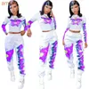 Fall Clothes Women's Tracksuits Sweater Digital Positioning Printing Sports Two Piece Set Outfits