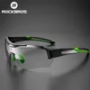 Rockbros Pochromic Cycling نظارات شمسية الدراجة نظارات العين UV400 MTB ROAD BICYCLE GOGGLALE