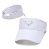 2021 Summer Empty Top Visors Hat Sunshade Hats Beach Holiday Cap Black White Caps310O8500454